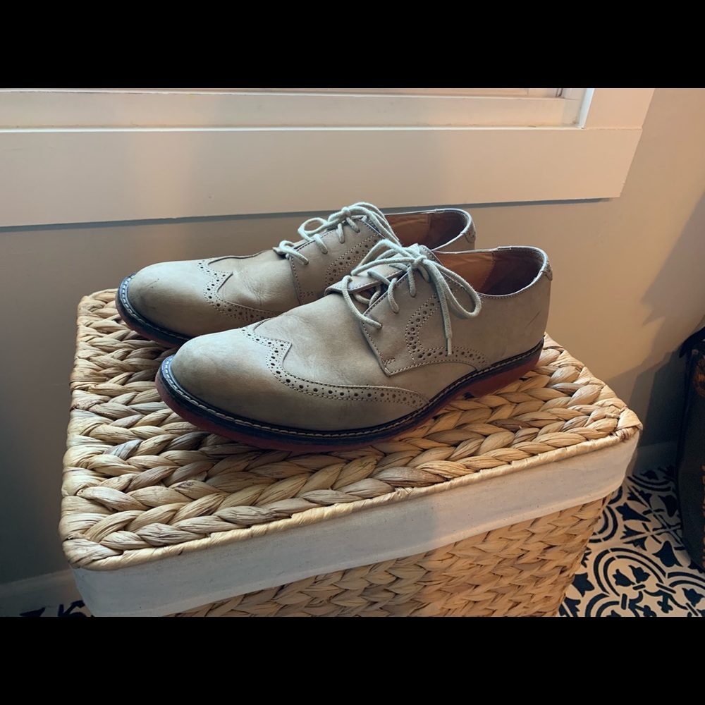 Johnson & Murphy Men’s Suede Oxfords, Size 10.5